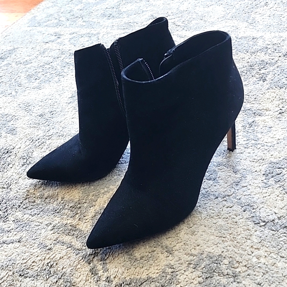 VINCE suede leather booties